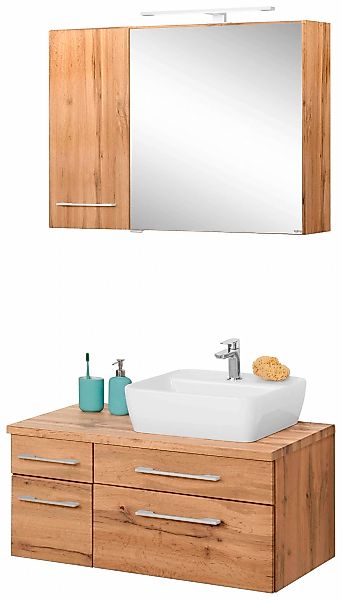 welltime Badmöbel-Set "Davos" 3 Stk. tlg. Breite 50 cm, mit extra Regal günstig online kaufen