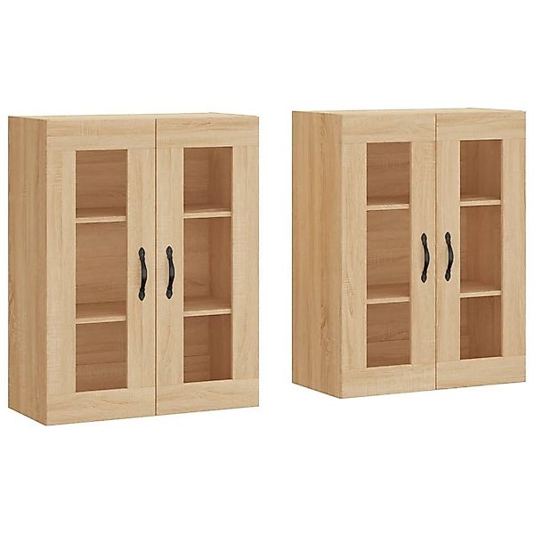 vidaXL Sideboard Wandschränke 2 Stk. Sonoma-Eiche günstig online kaufen