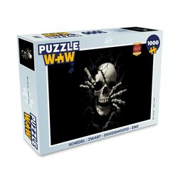 MuchoWow Puzzle Totenkopf - Schwarz - günstig online kaufen