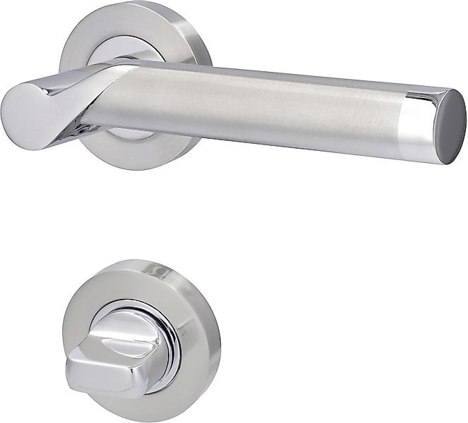 Alpertec Drückergarnitur Alpertec WC-Rosettengarnitur Solid 1 Edelstahl günstig online kaufen