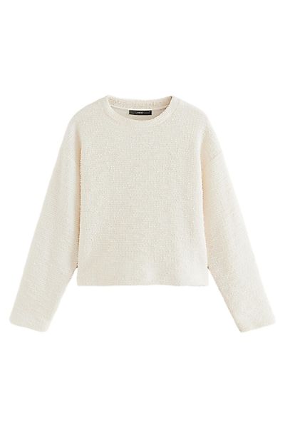 Next Sweater Schwerer Bouclé-Rundhalspullover (1-tlg) günstig online kaufen