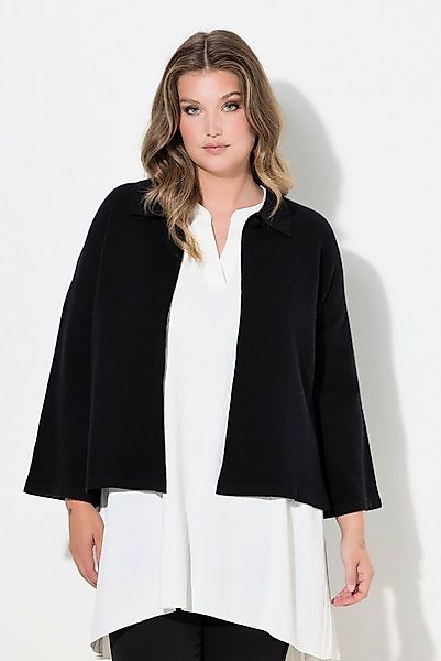 MIAMODA Strickjacke Strickjacke Cape-Form weite 3/4-Glockenärmel günstig online kaufen