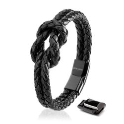 SERASAR Lederarmband Leder Damenarmband "Knot" (Klassisch, günstig online kaufen
