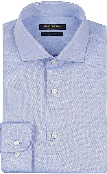 Steppin' Out Hemd Slim-Fit Dobby Hellblau - Größe XXL günstig online kaufen
