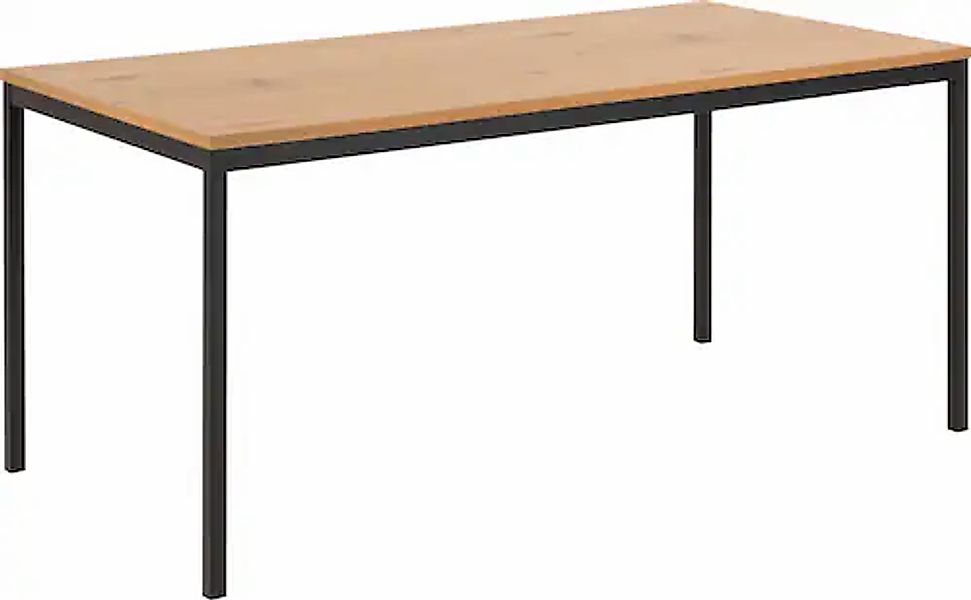 ACTONA GROUP Esstisch mit Gestell aus pulverbeschichtetem Metall, Breite 16 günstig online kaufen