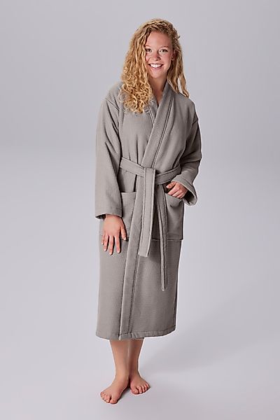 my home Unisex-Bademantel Merida, Waffelpiqué, Premium günstig online kaufen