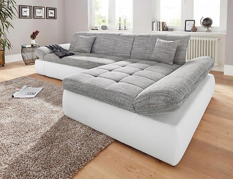 DOMO collection Ecksofa "PB Moric wahlweise mit Bettfunktion + Armteilverst günstig online kaufen