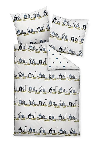 Janine Bettwäsche mako satin 135x200 maritime Strandhaus sale Geschenke Frü günstig online kaufen