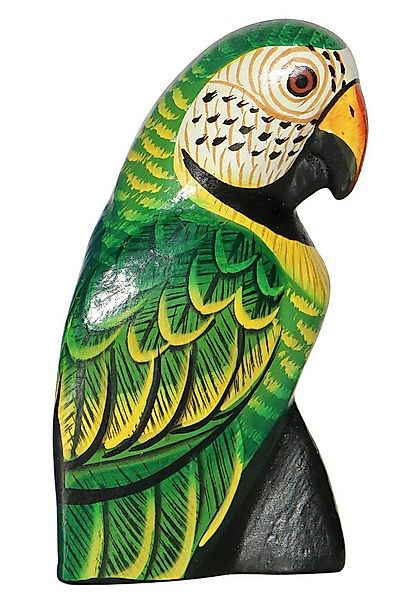 Wogeka Tierfigur bunter 10cm Papagei Holz Figur Vogel Dekoration Statue günstig online kaufen