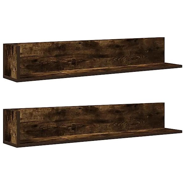 vidaXL Wandregale 2 Stk Räuchereiche 100x16,5x16,5 cm Holzwerkstoff 860044 günstig online kaufen