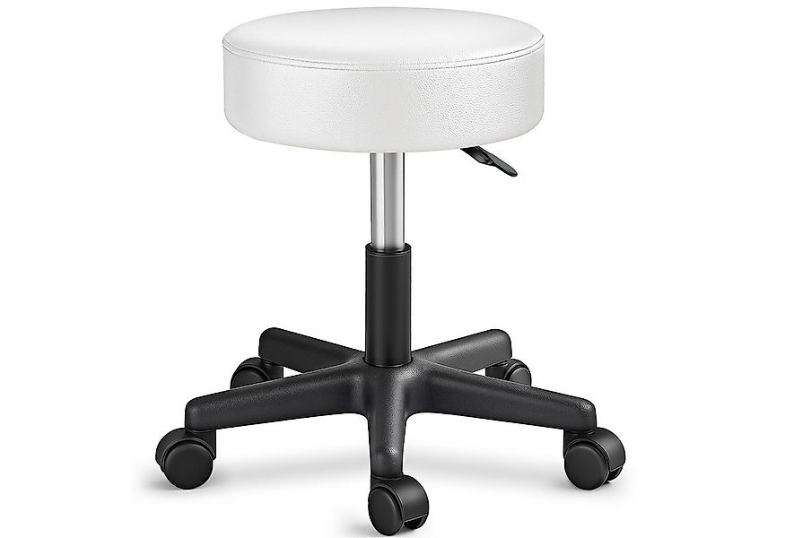 TRESKO Drehhocker Rollhocker höhenverstellbar, 10 cm Dicke Polsterung, Arbe günstig online kaufen