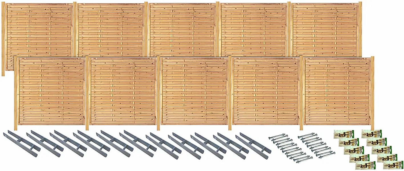 Tetzner & Jentzsch Sichtschutzelement "Las Vegas 8" kesseldruckimprägniert günstig online kaufen