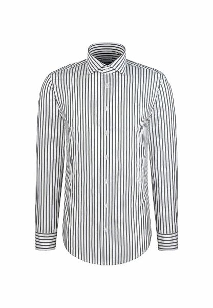 seidensticker Businesshemd "Schwarze Rose" Shaped 1/1 Kentkragen Gestreift günstig online kaufen