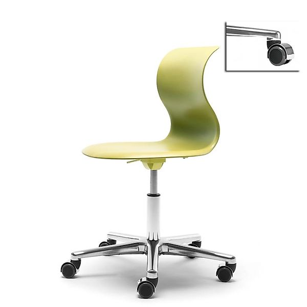 Kinderstuhl Pro 5 kiwigrün Aluminium polliert (+40€) Weich mit Chrom Abdeck günstig online kaufen