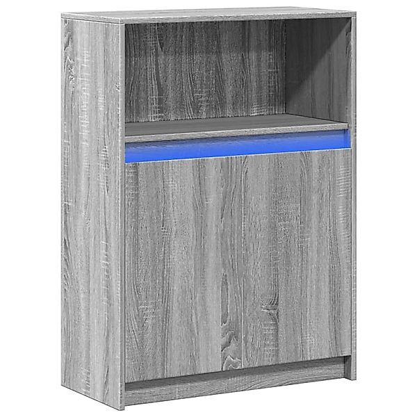 vidaXL Sideboard mit LED Grau Sonoma 72x34x100 cm Holzwerkstoff 852164 günstig online kaufen
