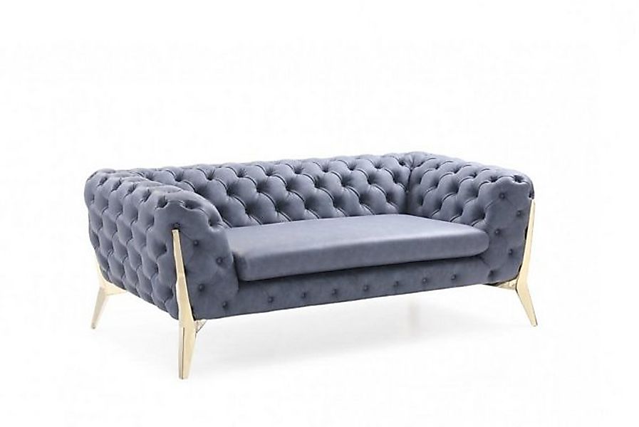 Xlmoebel Sofa Zweiplätzer Chesterfield Sofa Polster Sitzcouch Design aus It günstig online kaufen