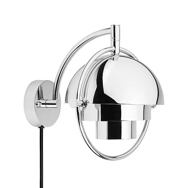 GUBI Wandleuchte Multi-Lite, chrom, Metall, G9 günstig online kaufen