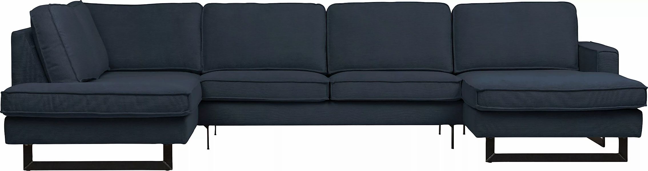 Places of Style Wohnlandschaft "Pinto, 350 cm, U-Form, XXL, mit Ottomanen", günstig online kaufen