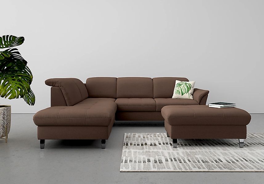 sit&more Ecksofa "Maggiore L-Form" wahlweise mit Kopfteilverstellung, Bettf günstig online kaufen