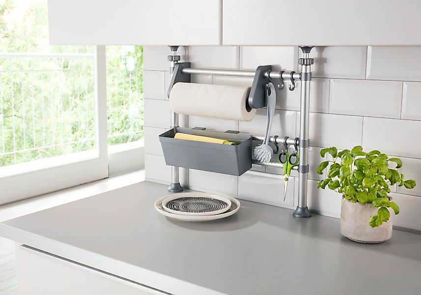 Ruco Küchenregal Aluminium/Kunststoff, höhenverstellbar von 47-82 cm günstig online kaufen