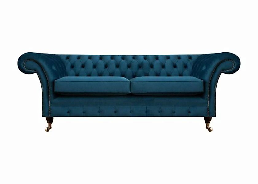 JVmoebel 2-Sitzer Chesterfield Sofa Couch Zweisitzer Designer Textil Wohnzi günstig online kaufen