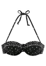 LASCANA Bügel-Bandeau-Bikini-Top Leona, mit Pünktchenprint günstig online kaufen