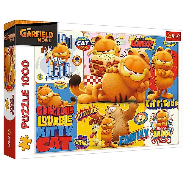 Trefl Puzzle Trefl, Garfield, 1000 Teile Puzzle, 1000 Puzzleteile, Made in günstig online kaufen