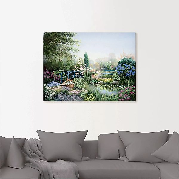 Artland Wandbild "Brücke der Liebe", Garten, (1 St.) günstig online kaufen