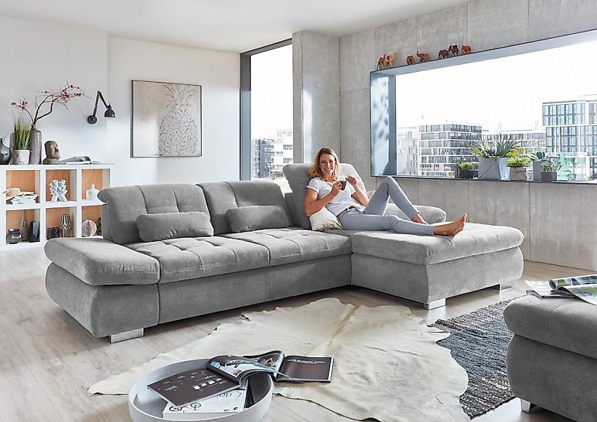 Die PlanBar Ecksofa "MP-IN17004 L-Form, Breite 331 cm, wahlweise mit Funtki günstig online kaufen