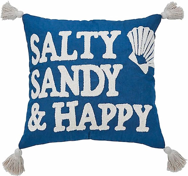 done.® Dekokissen »CUSHION SEALIFE SALTY SANDY HAPPY« günstig online kaufen