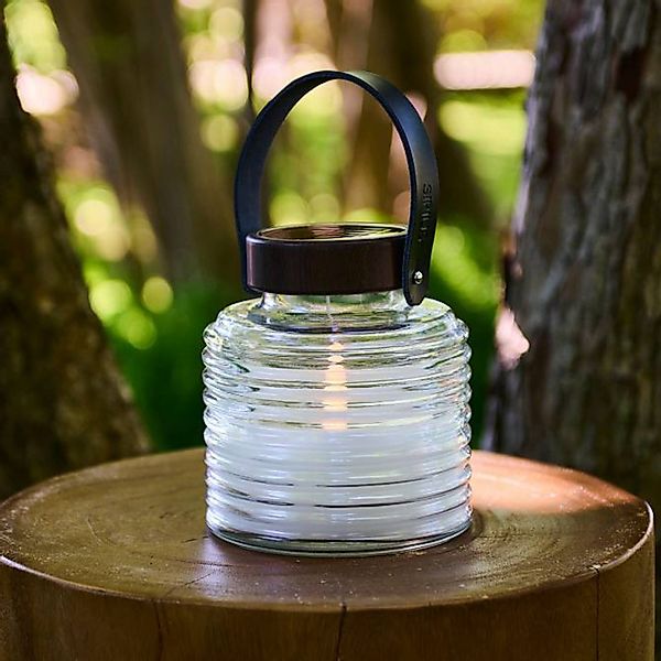 LED-Solarleuchte Aston Jar, Höhe 16 cm, schwarz/braun, IP44 günstig online kaufen