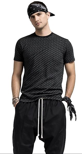 PHILIPP PLEIN T-Shirt Herren Multi Logo Slim fit Skull Tee mit Doppelnadels günstig online kaufen