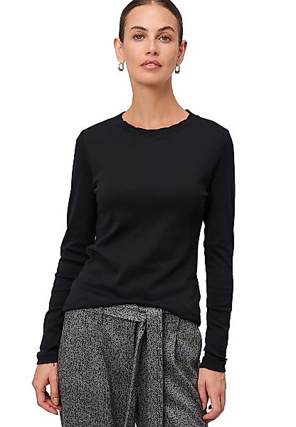 Zero Kurzarmshirt "zero Damen Jersey-Shirt mit Wellenkante", (1 tlg.), weit günstig online kaufen