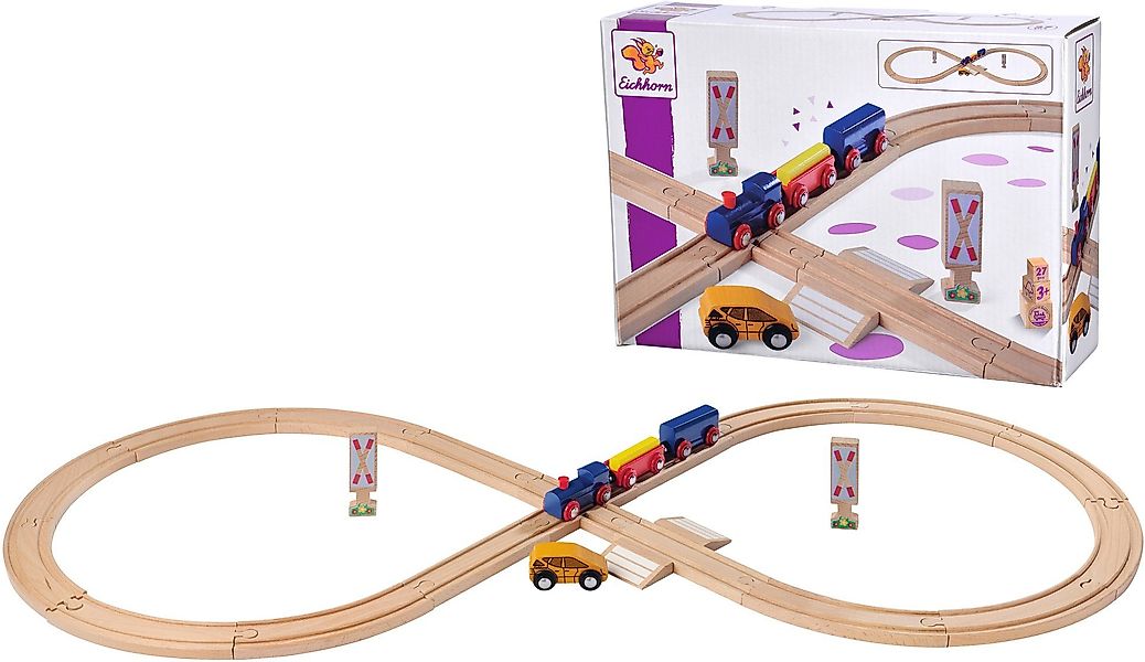Eichhorn Spielzeug-Eisenbahn Achterbahn, (Set, 27-tlg), FSC®- günstig online kaufen