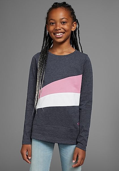 KangaROOS Langarmshirt mit coolem Colourblocking, mit günstig online kaufen