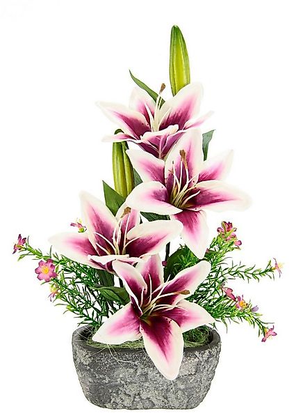 Kunstpflanze Lilien, I.GE.A., Höhe 42 cm, Arrangement im Topf günstig online kaufen