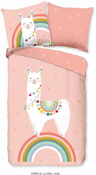 good morning Kinderbettwäsche »Llamaa«, Baumwolle, 135x200, Reißverschluss, günstig online kaufen