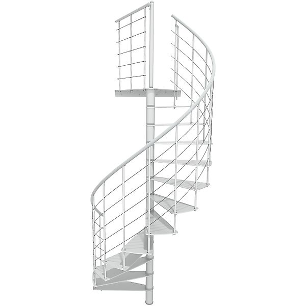 Minka Spindeltreppe  Milano Weiß Geschosshöhe bis 300 cm günstig online kaufen