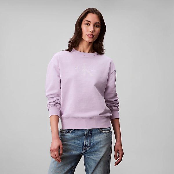Calvin Klein Jeans Sweatshirt "LS MNLG FRNCH TRRY R", Mit Rundhalsausschnit günstig online kaufen