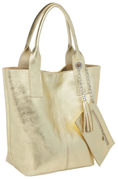 Caspar Schultertasche große Wildleder Shopper Damen günstig online kaufen