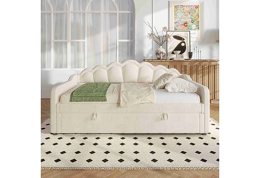 BlingBin Polsterbett Daybett Schlafsofa Einzelbett (1-tlg., Samt-Bett mit g günstig online kaufen