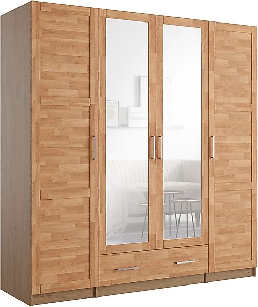 Home affaire Kleiderschrank Sabrina, natürlicher Landhausstil, günstig online kaufen