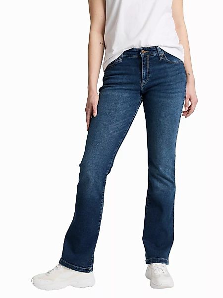 Cross Jeans Damen Jeans LAUREN - Bootcut - Blau - Deep Blue Used günstig online kaufen