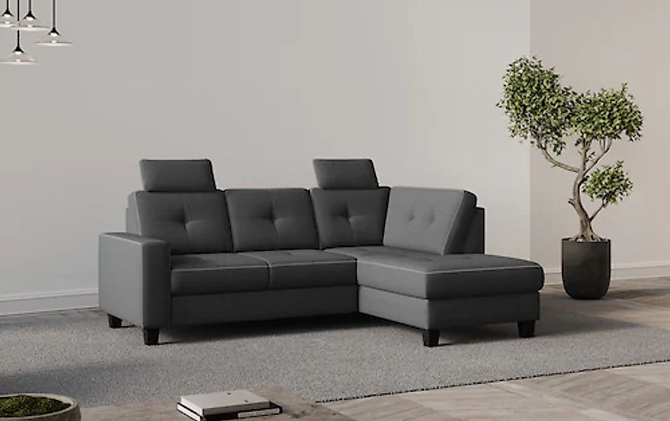 Places of Style Ecksofa »Varese«, Kreuznaht in beige günstig online kaufen