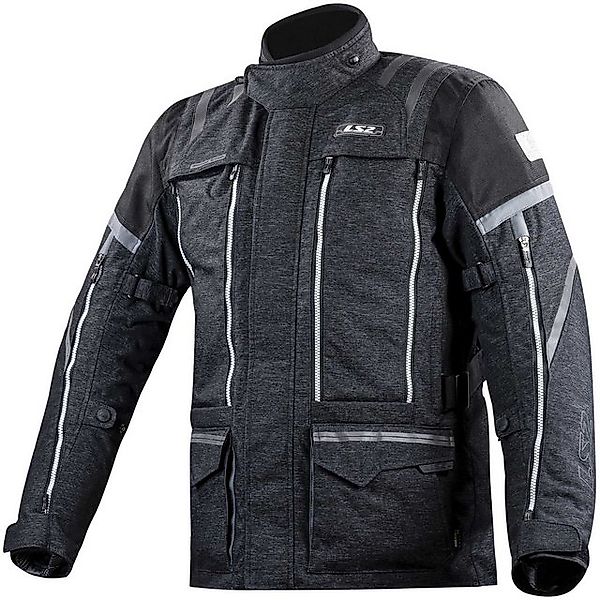 LS2 Motorradjacke LS2 Jacke Herren Nevada Schwarz-Dunkelgrau 4XL günstig online kaufen