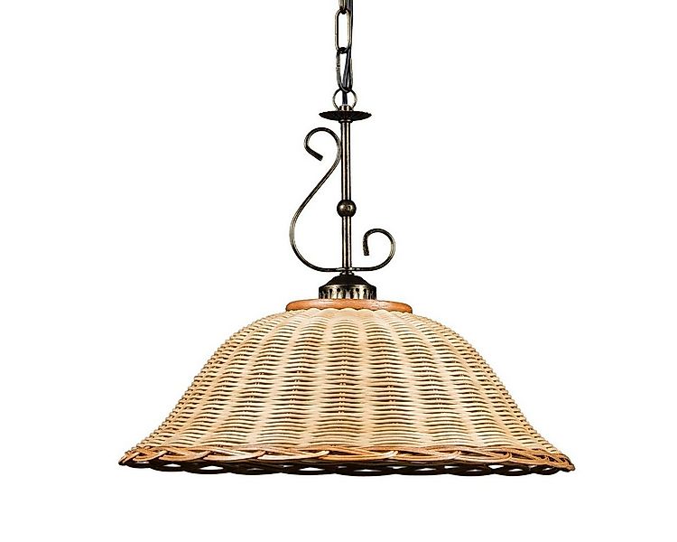 Helios Leuchten Hängeleuchten Rattan, Korblampe, Rattanlampe skandinavische günstig online kaufen