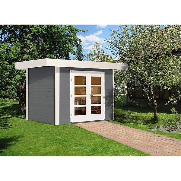 Weka Holz-Gartenhaus Flachdach Lasiert 284 cm günstig online kaufen