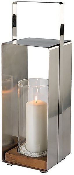 Fink Kerzenlaterne MAGNUS, Weihnachtsdeko (1 St), mit gebürsteter Oberfläch günstig online kaufen