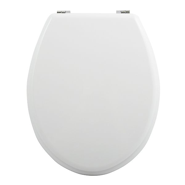 MSV WC-Sitz MDF 44,5 cm x 36 cm x 5,5 cm Weiß günstig online kaufen