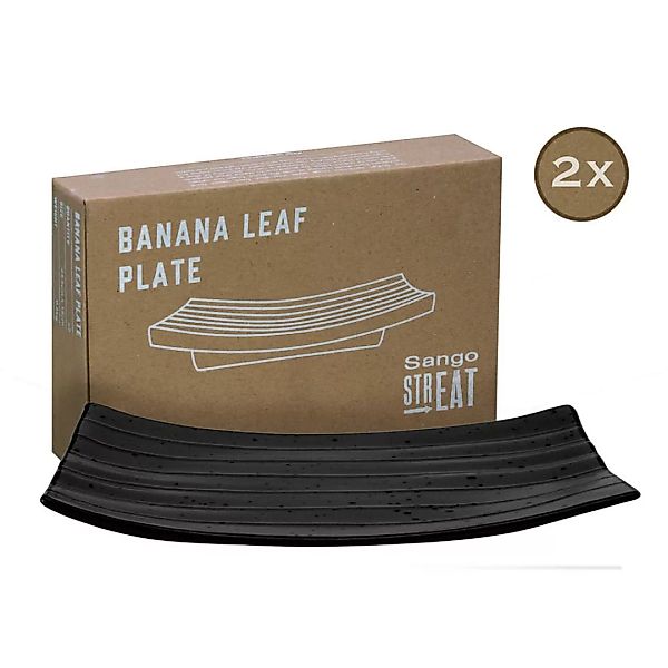 CreaTable Servierset Streat Banana Leaf schwarz Steingut günstig online kaufen